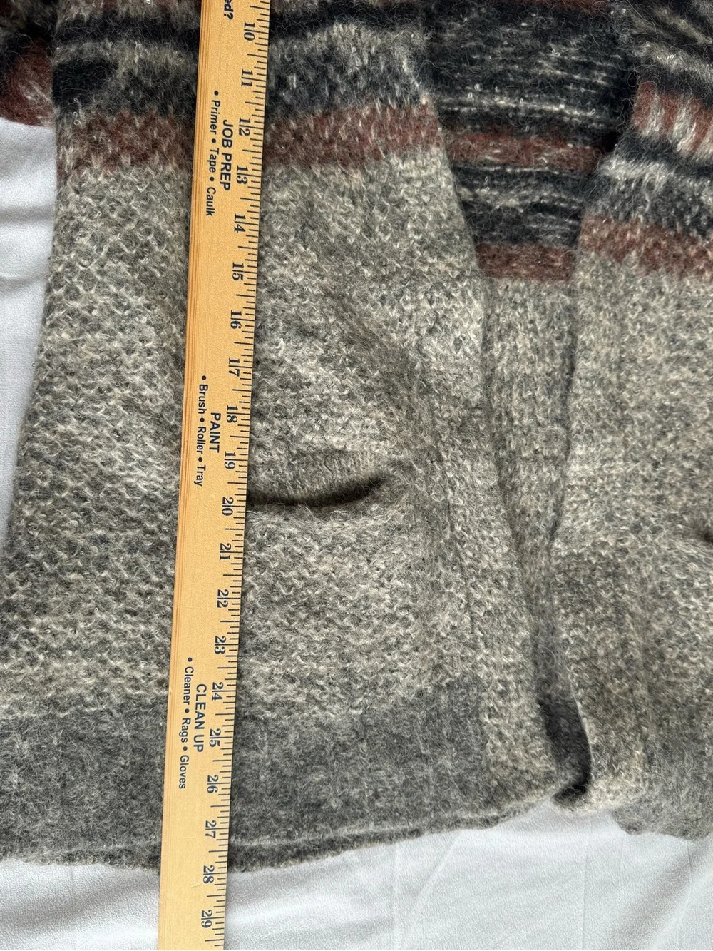 XIRENA Carmella Cardigan Tobacco Aztec Women Medium Baby Alpaca Jacquard Gray